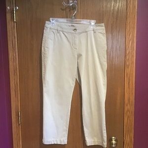 Tommy Bahama Boracay Crop Pants, Taupe - Size 6